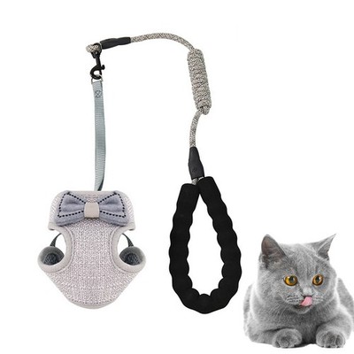  Bowknot Vest Type Pet Harnesses Verstellbarer Cat Pulling Strap Cat Harness