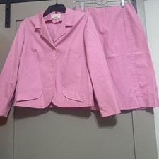 Vintage 1970 s Koret Of California Pink Skirt Suit Set Koretron Permanent Press