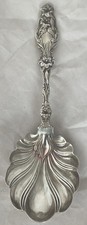 Lily by Whiting Sterling Silver Large Berry/Casserole Serving Spoon 9-1/2 113g