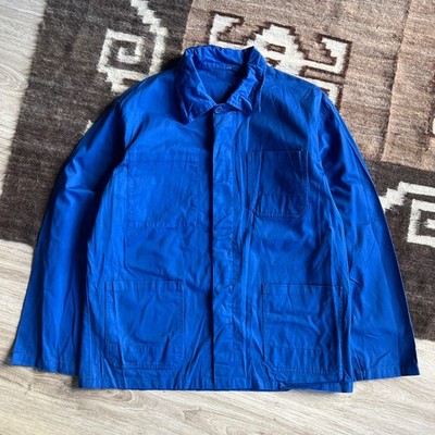 Vintage French German Europe Workwear Utility Chore Jacket Size L
