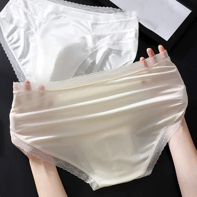 Slip en soie glacée pour usage quotidien 68% nylon + 32% élasthanne tissu fin - Photo 1/4