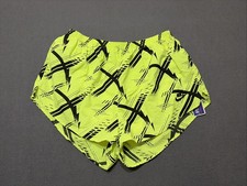 NWT 90s Nike XL Neon Yellow Abstract Geometric Made In USA Running VTG