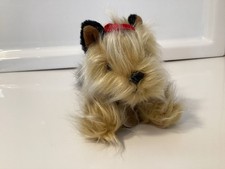 Russ Berrie Genghis Yorkshire Terrier Yorkie Plush Dog Stuffed Toy 9" Barks Work