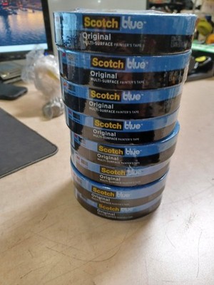Lot Of 8 ScotchBlue Original Multi-Surface Painter Tape 1 Inch 0.94'' Width Blue