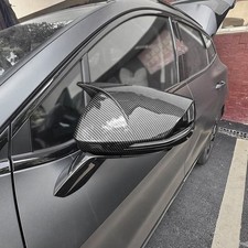 MObyat Compatibile con KIA per EV6 Copertura Specchietto Retrovisore Decorazione Esterna Auto Stile Fibra di Carbonio Specchietto Retrovisore Laterale Shell House Auto Calotte specchietti
