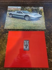 MASERATI KYALAMI & MERAK 2000 SALES BROCHURES 1976
