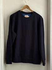 Brooks Brothers Red Fleece Medium Men's Cotton Blend Crewneck Sweatshirt Navy