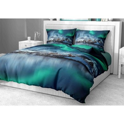 BETTBEZUG Rasatello HD AURORA BOREALE Doppelbett cm. 250x200