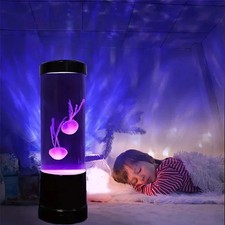 Jellyfish Lamp LED Remote Control Color Changing Aquarium Light With 8 Colors  