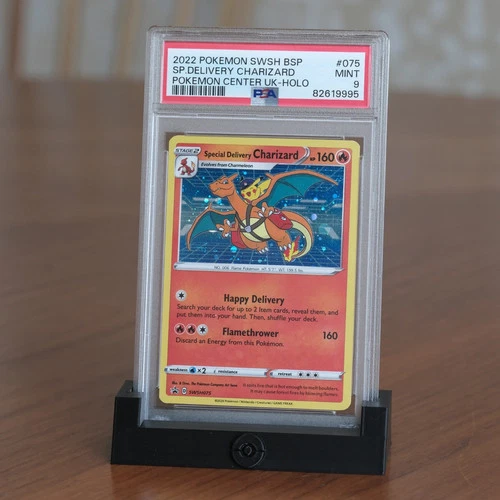 2022 POKEMON SWSH BLACK STAR PROMO #075 SPECIAL DELIVERY CHARIZARD-HOLO PSA 9