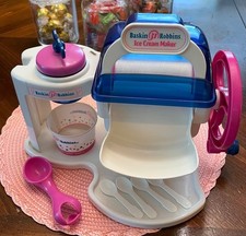   VTG 90s BASKIN ROBBINS Ice Cream Maker WHAM-O Never Used Partial Set