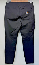 Carhartt Force Fitted Utility Leggings Pants Womens Small Short Black 102482 N04