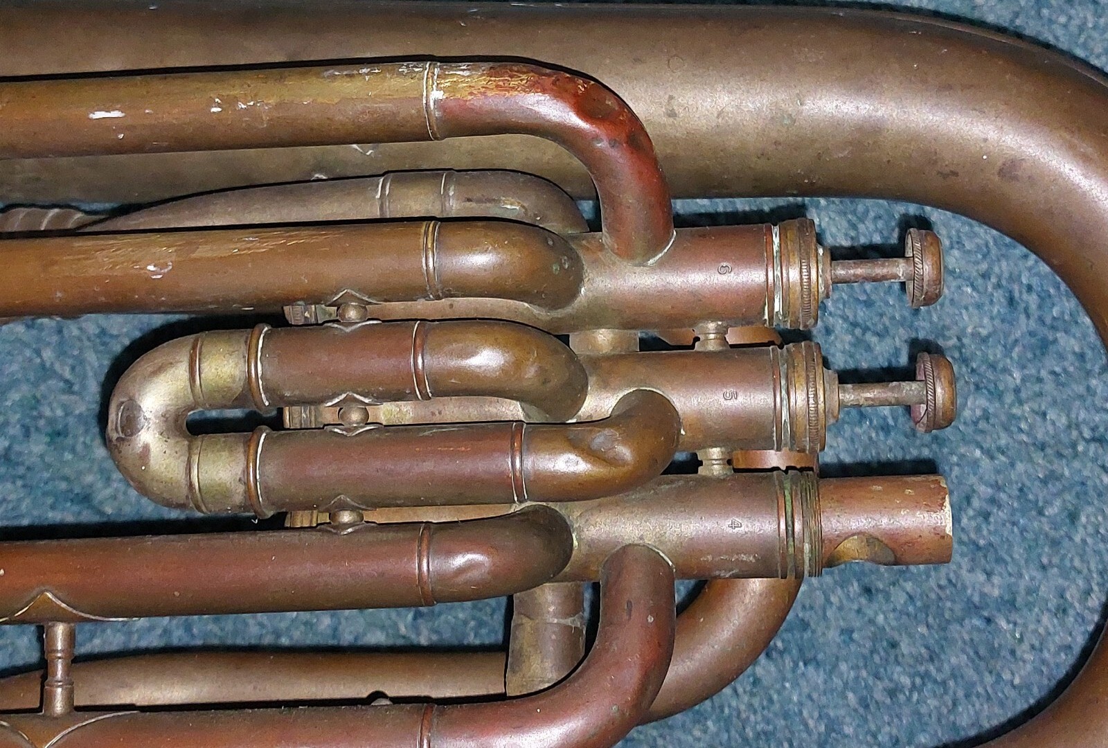 Excelsior Tuba Antique William Frank ? Euphonium Brass Instrument eBay