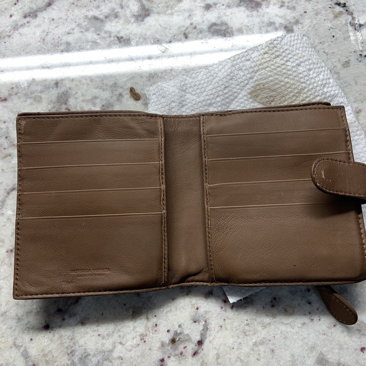 bottega compact wallet