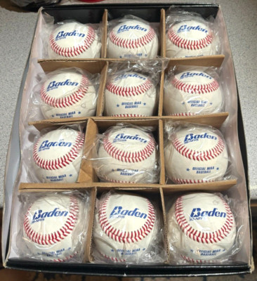 Baden Dozen Official MIAA Premium Baseballs 3B-NFHS Sealed In Bags NEW RARE
