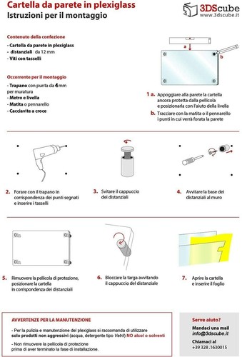 Espositore in plexiglass porta dépliant A5 ORIZZONTALE con distanziali alluminio - Foto 7 di 7