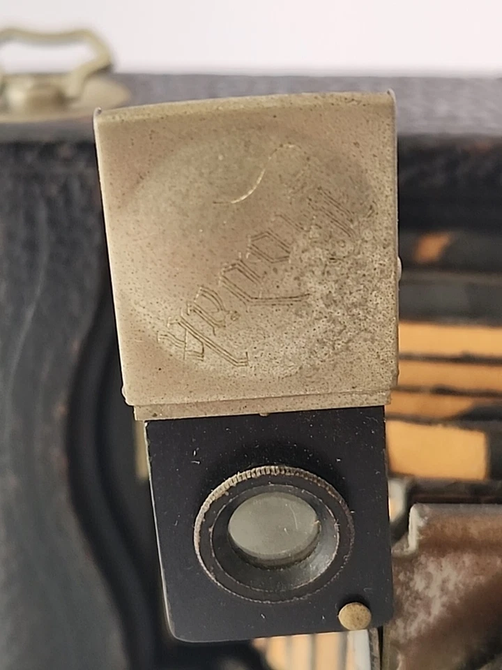 Antigua cámara plegable vintage IA autográfica Kodak 25 B50 T100 Foto 3 de 4