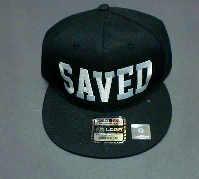 SAVED - SNAP BACK HAT- BLACK 