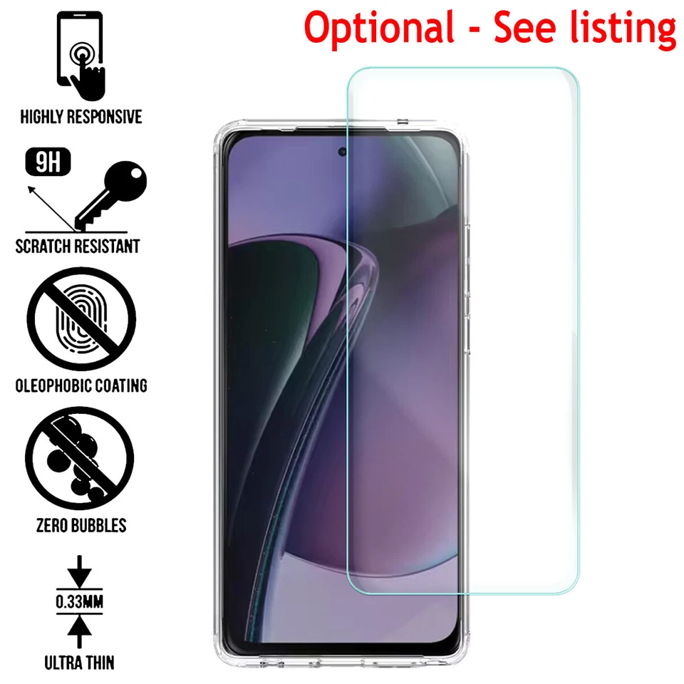 Funda Plástico+Gel y Cristal Templado Para Moto G Stylus 5G 2024 2023 2022-GM1 Foto 2 de 4