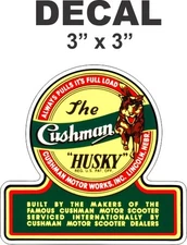 1 Cushman Husky Vinyl Decal
