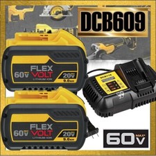 2Pack 9.0Ah for DeWalt FLEXVOLT 20V/60V MAX Battery Lithium-ion DCB609 Charger