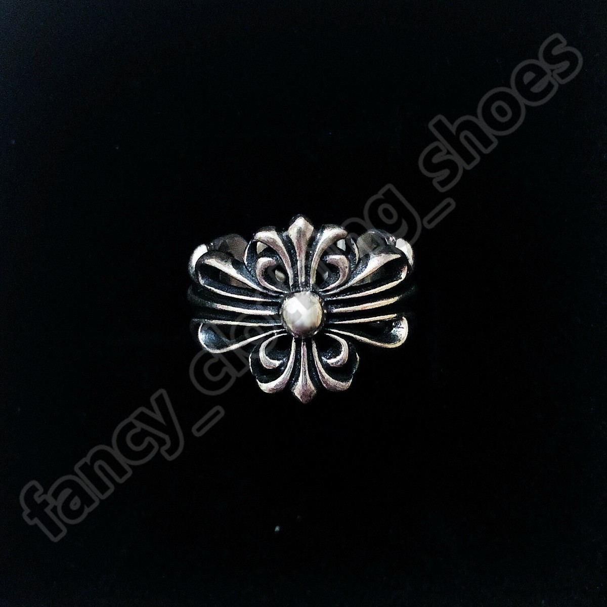 CHROME HEARTS SILVER ADJUSTABLE RING – THIN VERSION