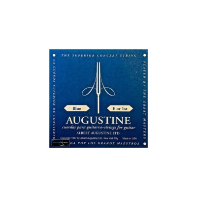 Augustine Classic Blue Clear Nylon Konzertgitarre Einzelsaite | 0,028 E-1