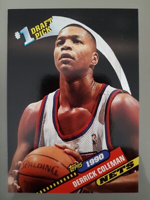 1992-93 Topps Archives 1990 Draft Pick Derrick Coleman #10 New Jersey Nets NBA