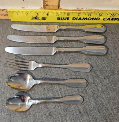 Oneida RIDGECREST Community Stainless Flatware -- 3 Knives 1 Fork 1L &1S Spoons