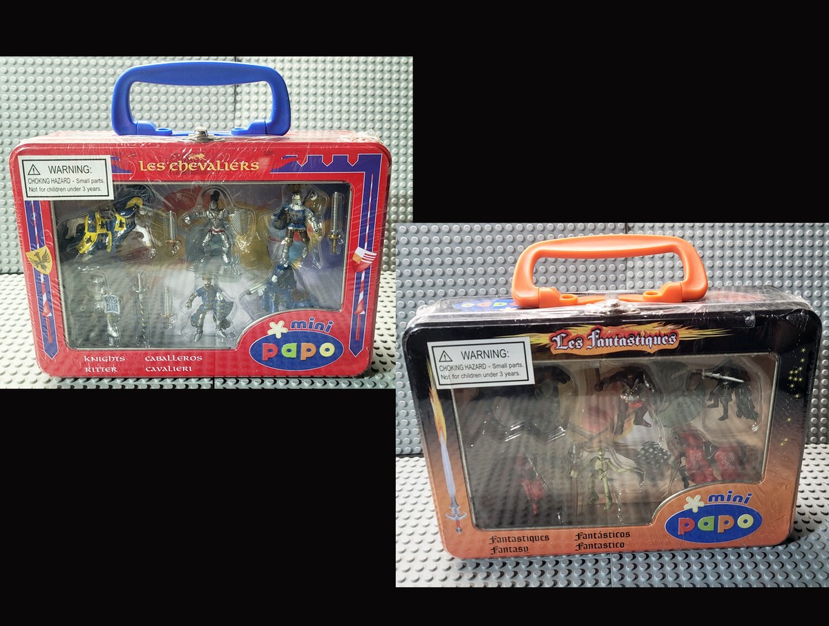 2 Cases of Mini Papo Fantasy D&D / Game Pieces Knights Horses Evil