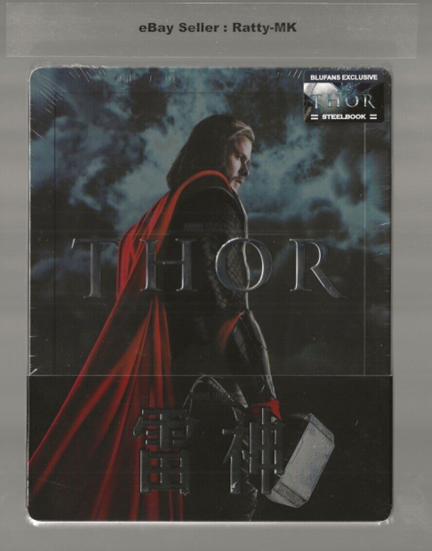 THOR - BLUFANS EXCLUSIVE 3D + 2D BLU RAY STEELBOOK - NEW & SEALED