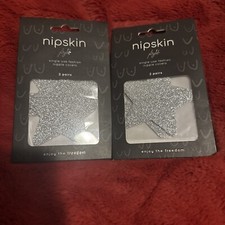 Nipskin Night Fashion Nipple Covers 2 Pairs Per Box , Set Of 2 Boxes Silver New