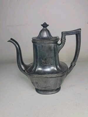 VINTAGE GORHAM GM CO SILVER PLATED TEAPOT 16OZ 103 04001 W/ TRUMPET 