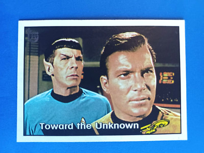 2013 TOPPS 75TH ANNIVERSARY #65 STAR TREK MR SPOCK CAPTAIN KIRK