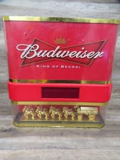 Everbrite Budweiser Beer Light Up Electric Sign / Clock