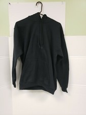 Gildan Heavy Blend Adult Black Hoodie Kangaroo Pocket Drawstring Sz M NWOT