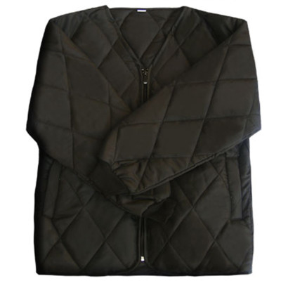 Mens Field Jacket Liners Warm Inner Quilted Black V Neck Jacket US XS-XL  
