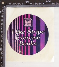 VINTAGE OLYMPIC STRIPE EXERCISE BOOKS AUSTRALIA ADVERTISING SHOP PROMO STICKER