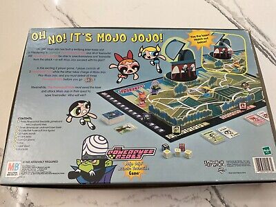 Used Powerpuff Girls: Mojo Jojo Attacks Townsville Board Game Complete MB  2000