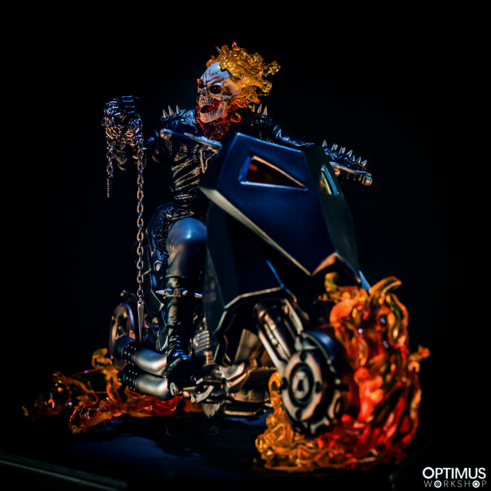 Iron studios 1/10 Ghost Rider Motorcycle Figure limited edition