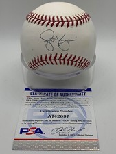 Scott Kazmir Tampa Bay Rays Signed Autograph Official OMLB Baseball PSA DNA *97