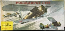 Heller 1:72 Polikarpov I-153 Vintage Model Airplane Kit No. L099, Complete