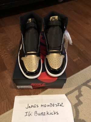 Nike Air Jordan 1 Nrg Gold Toe Top 3 Ebay