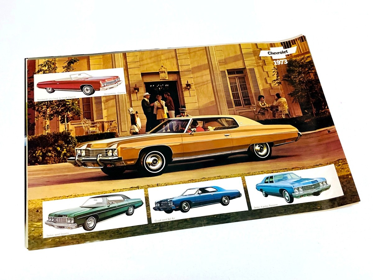 1973 Chevrolet Caprice Classic Impala Bel Air Poster Brochure