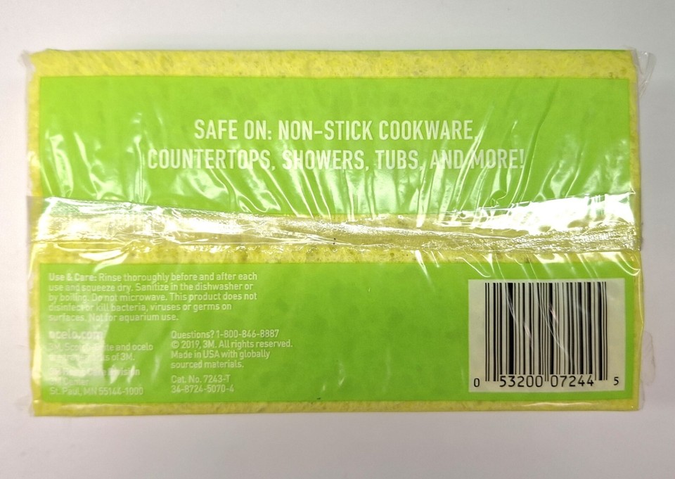 Scotch Brite Ocelo Utility Sponge 7243 T 6 X 3 6 X 0 9 2 Pack EBay Scotch brite ocelo utility sponge 7243 t 6 x 3 6 x 0 9 2 pack ebay
