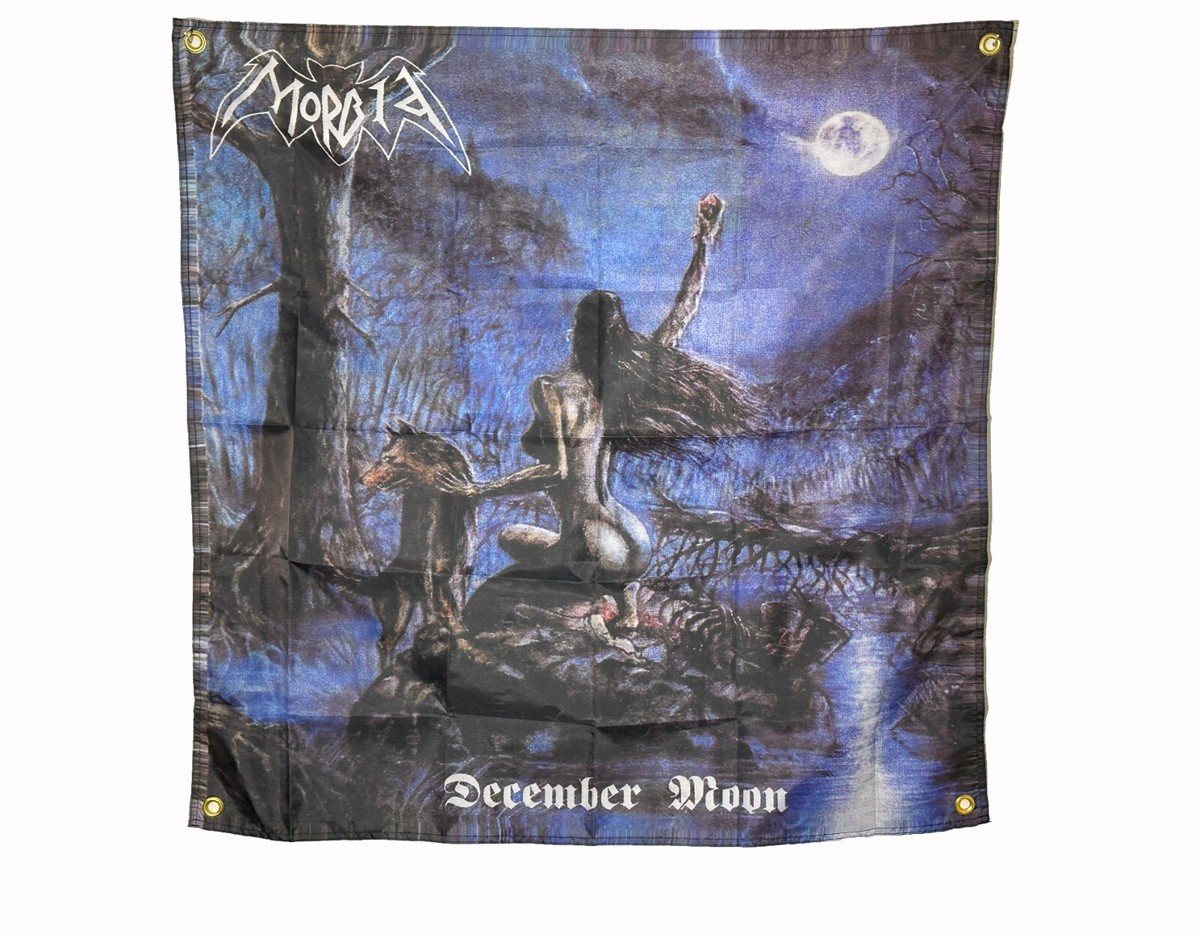 レア Morbid December Moon 限定mayhem emperor MORBID December Moon LP Splatter Vinyl with Poster Flag