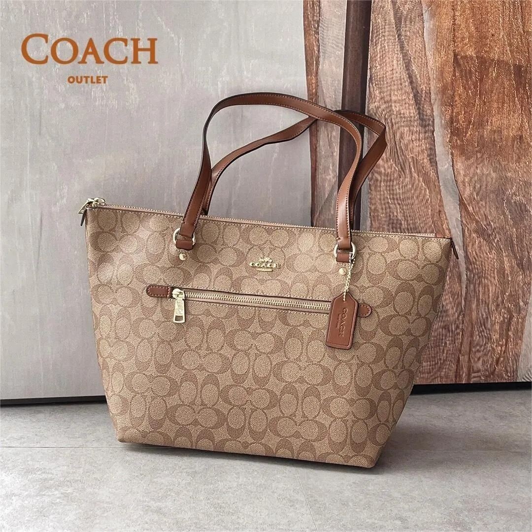 COACH / ショルダーバッグ/--/BRW/総柄/f79609 COACH F79609 Coach Signature Gallery Tote Bag Brown Shoulder Bag