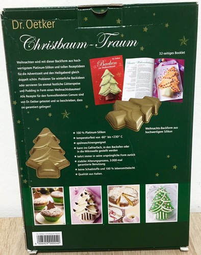 DR. OETKER CHRISTMAS TREE DREAM - Silicone Baking Pan Xmas Tree plus Booklet - Picture 3 of 3