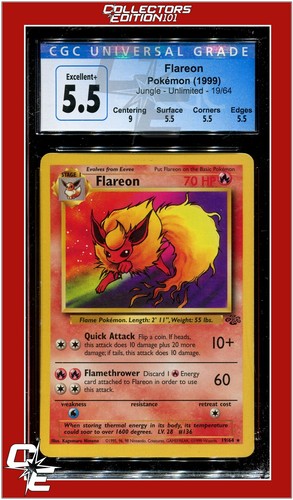Flareon (Unlimited) graded CGC 5.5 for sale on eBay