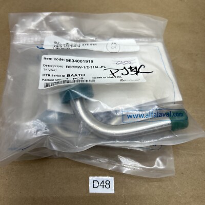 (2) TRI CLOVER B2CMW 1/2-316L PL 1/2''WELDx1/2''CLAMP 90° ELBOW FITTING